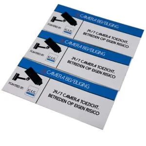 Sticker Camerabewaking 3x Camera Bewaking Stickers