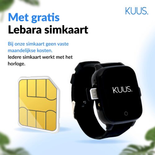 KUUS. W2 GPS horloge kind zonder spelletjes