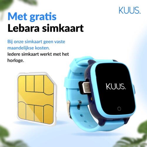 KUUS. W2 GPS horloge kind zonder spelletjes