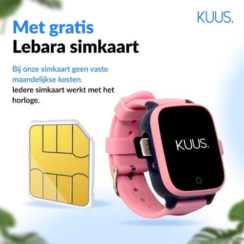 KUUS. W2 GPS horloge kind zonder spelletjes
