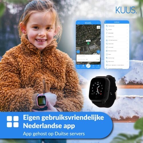 KUUS. W2 GPS horloge kind zonder spelletjes