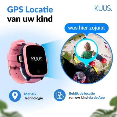 KUUS. W2 GPS horloge kind zonder spelletjes
