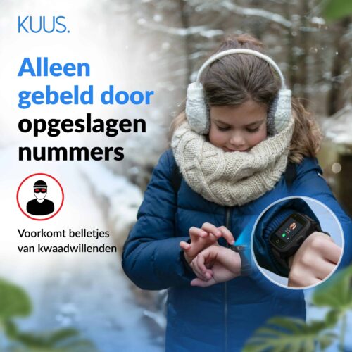KUUS. W2 GPS horloge kind zonder spelletjes