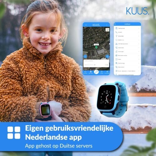 KUUS. W2 GPS horloge kind zonder spelletjes