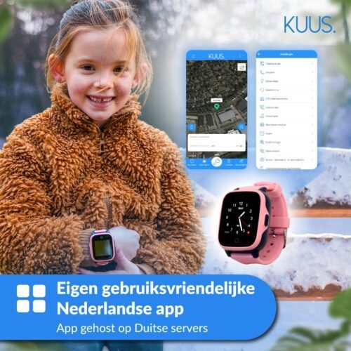KUUS. W2 GPS horloge kind zonder spelletjes