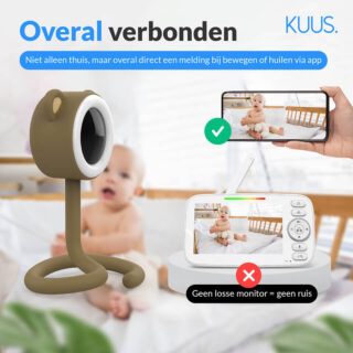 KUUS. BM1 Babyphone mit Kamera, App und White Noise