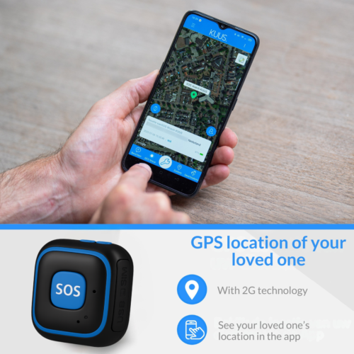 KUUS. S3 personal alarm for elderly, no subscription, with GPS and fall detection