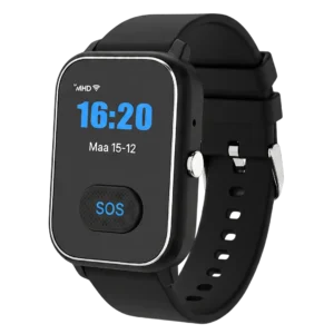 KUUS. S4 Alarmhorloge voor ouderen. SOS horloge zonder abonnement met GPS en valdetectie met extra alarmknop