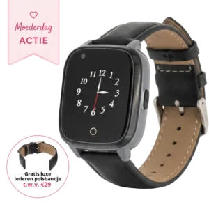 KUUS. S2 Alarm Horloge Zonder Abonnement met Valdetectie voor Ouderen en Senioren - Personenalarmering met SOS knop Alarmknop - GPS - Alarmhorloge