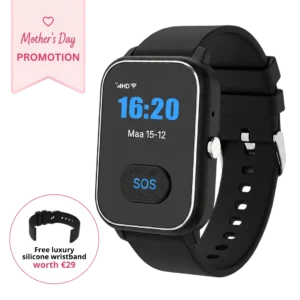 KUUS. S4 Alarm watch for the elderly. SOS watch without subscription with GPS and fall detection with additional panic button