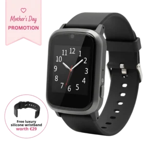 KUUS. S5 SOS alarm watch for seniors, no subscription, with GPS and fall detection, slim fit for smaller wrists