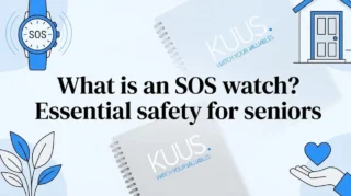 Editorial title card with SOS watch and safety details