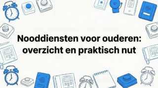 Sfeervolle illustratie van een titelkaart met een noodsituatie als thema