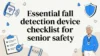 Essential fall detection device checklist for senior safety