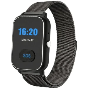Metaal Horlogebandje Mesh met Magneetsluiting - Milanees - 18 mm: S4, Black